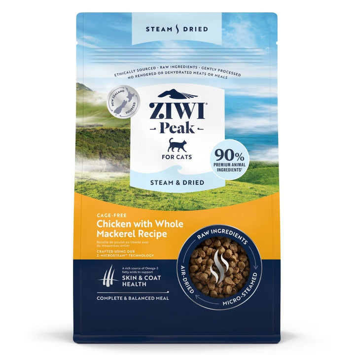 ZIWI Peak Steam and Dried Chicken With Whole Mackerel Cat Food