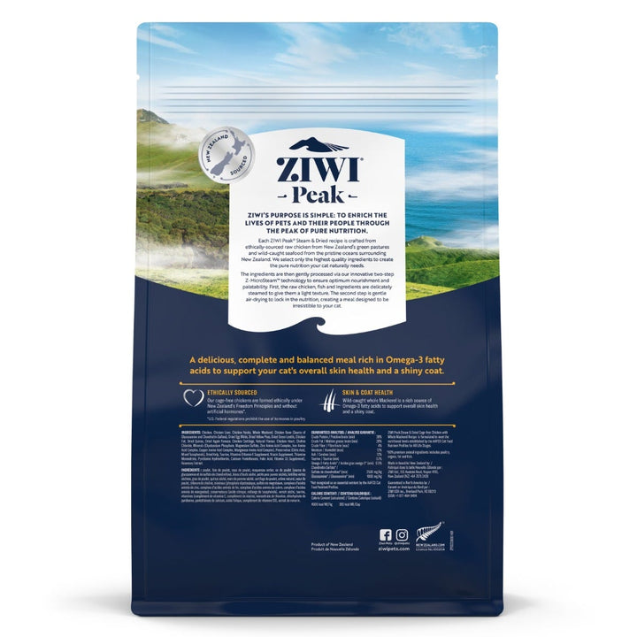 ZIWI Peak Steam and Dried Chicken With Whole Mackerel Cat Food