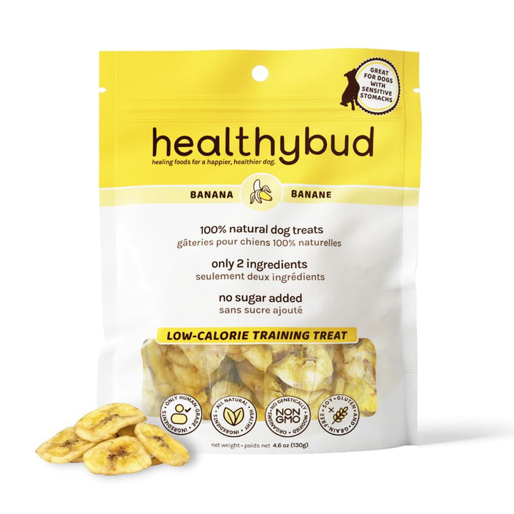Healthybud Dog Treats - Banana Crisps