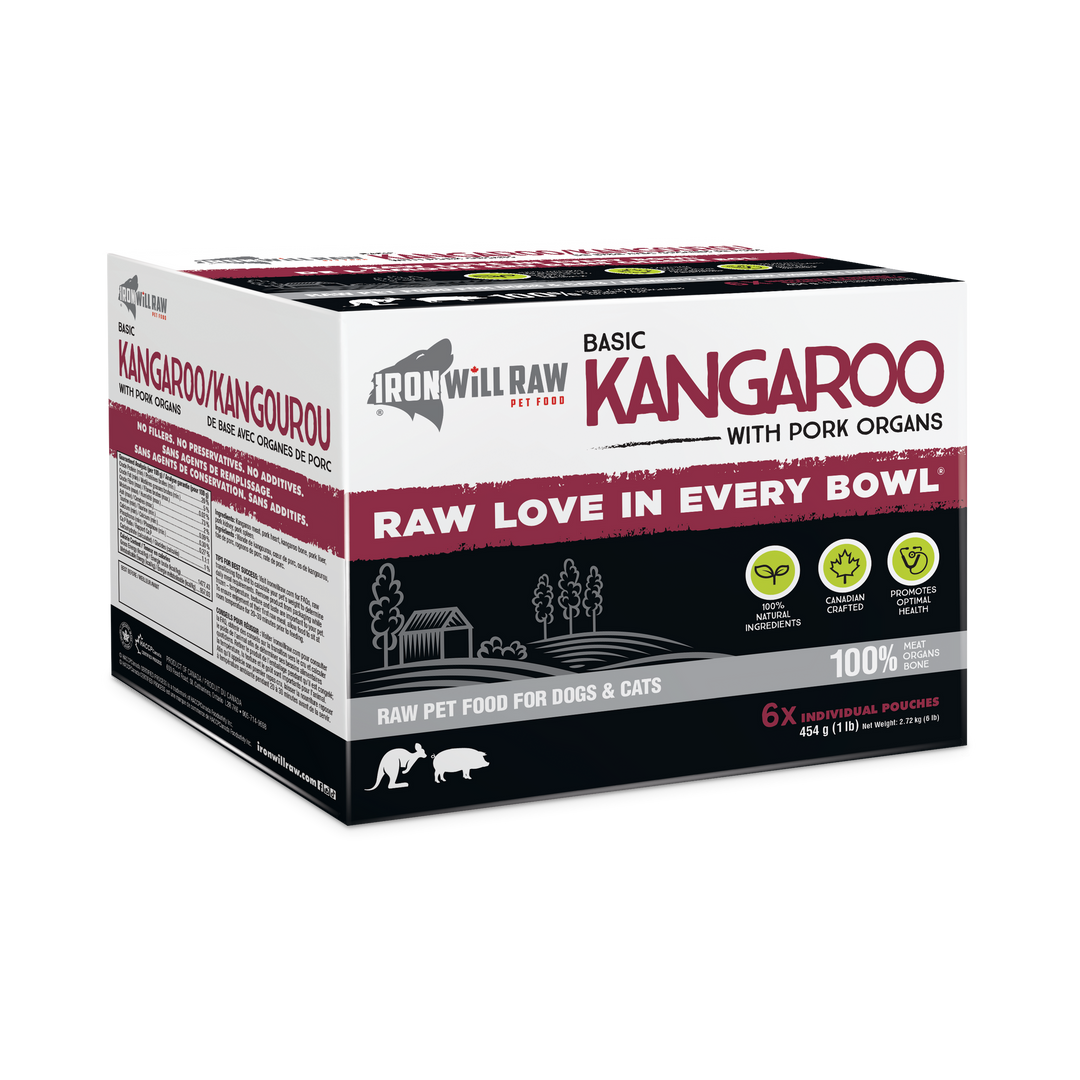 Iron Will Basic Kangaroo With Pork Organs Raw Dog Food