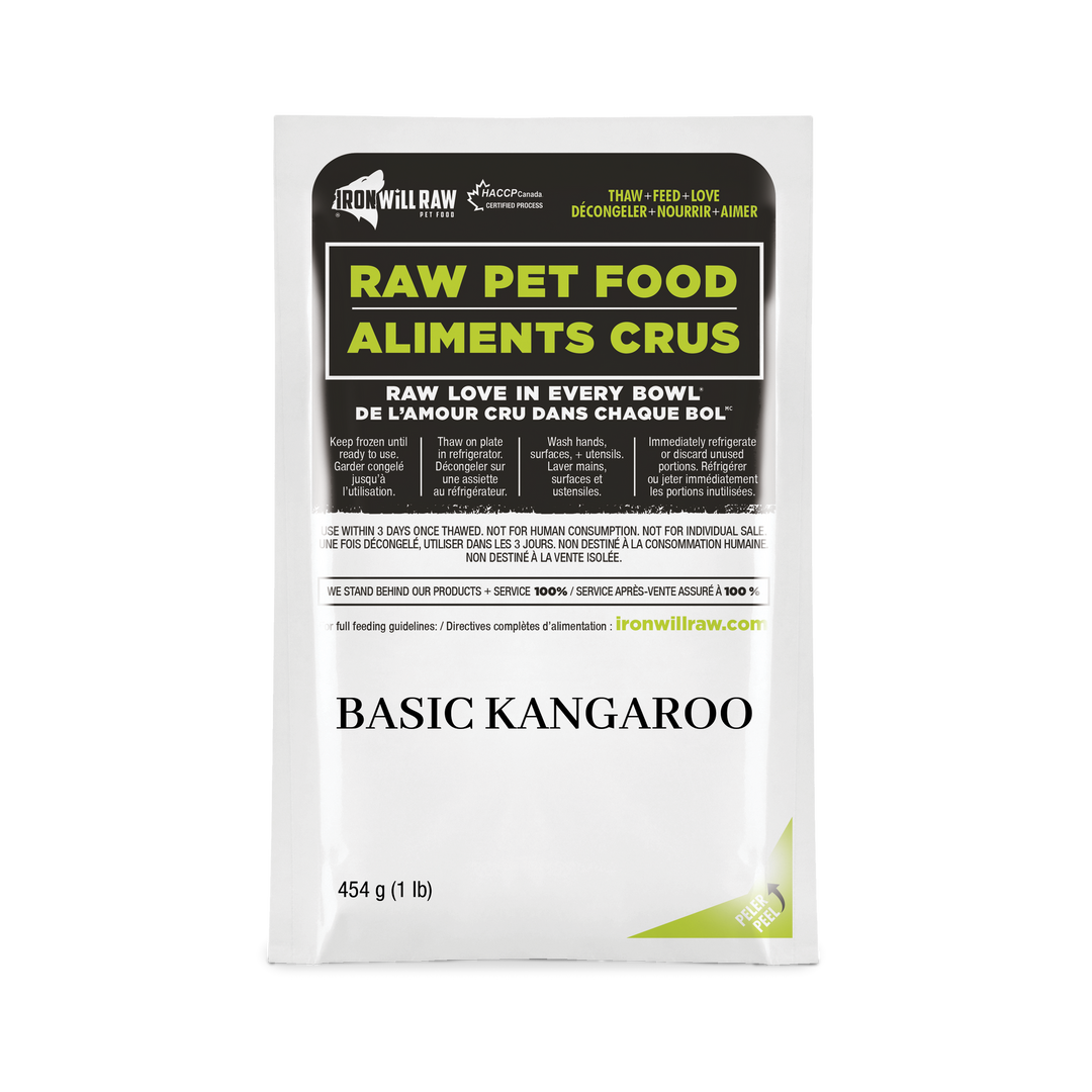 Iron Will Basic Kangaroo With Pork Organs Raw Dog Food