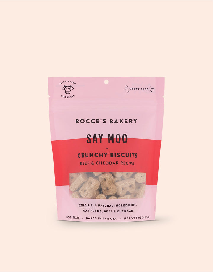 Bocce's Bakery - Say Moo Beef & Cheddar Crunchy Biscuits