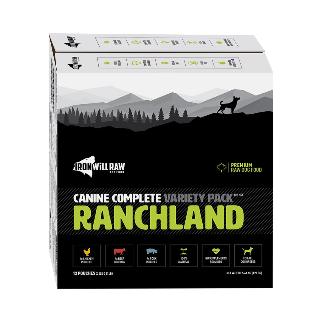Iron Will Canine Complete Ranchland Variety Pack (12LB)