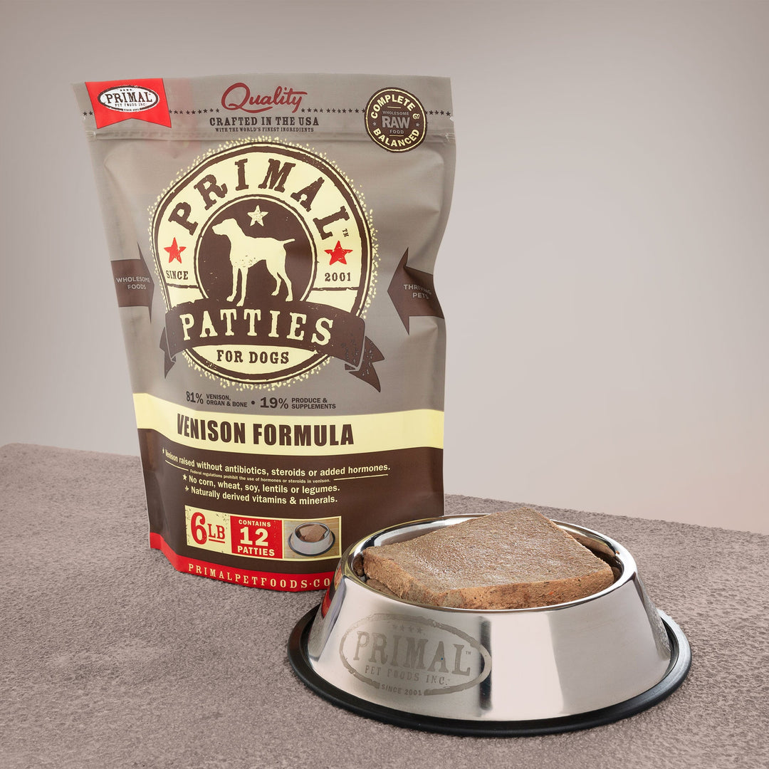 Primal Venison Patties - Raw Dog Food