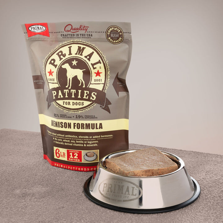 Primal Venison Patties - Raw Dog Food