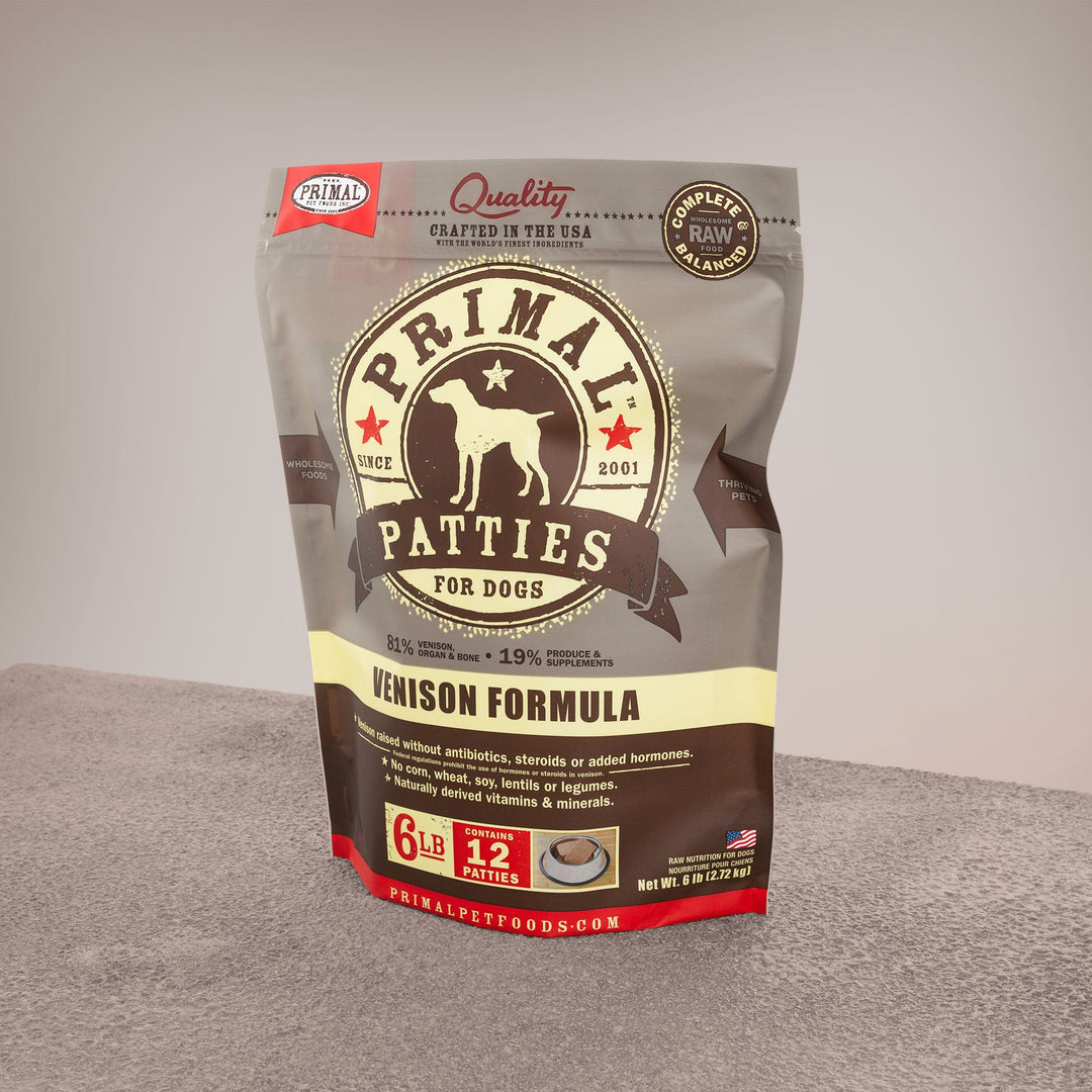 Primal Venison Patties - Raw Dog Food