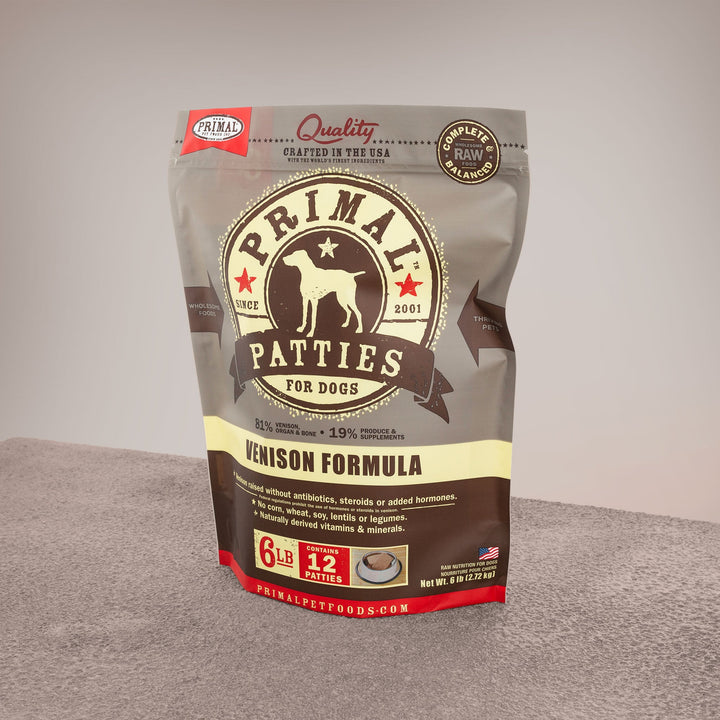 Primal Venison Patties - Raw Dog Food