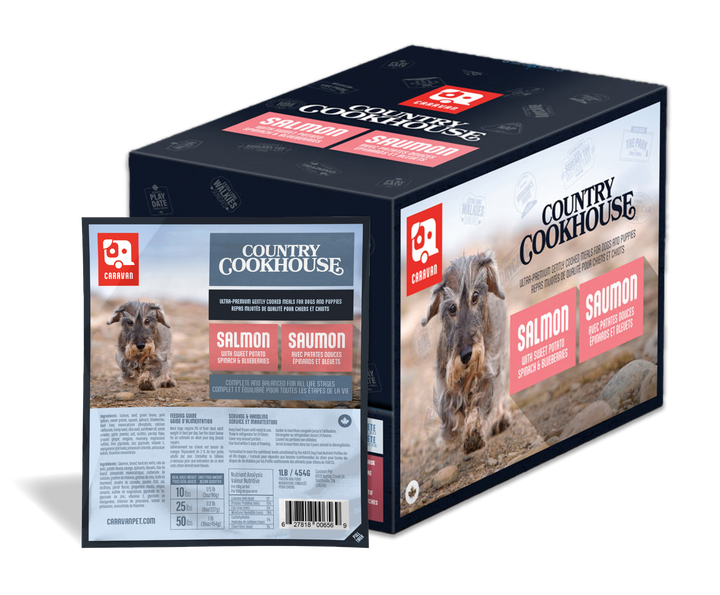 Big Country Raw - Caravan - Gently Cooked Salmon Frozen Dog Food