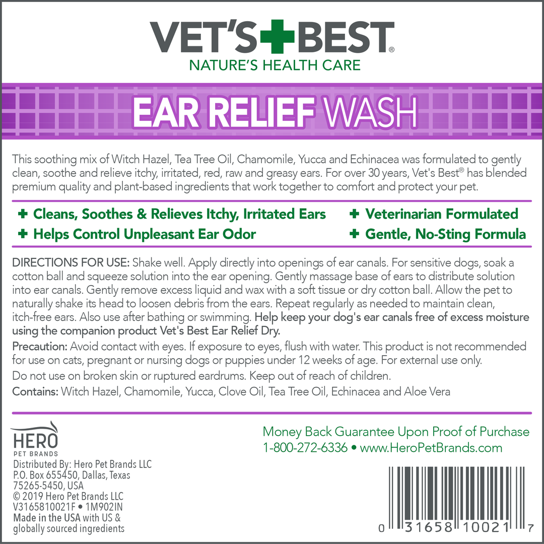 Vet's Best Ear Relief Wash for Dogs