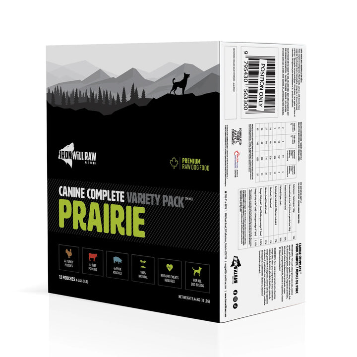 Iron Will Canine Complete Prairie Variety Pack (12LB)