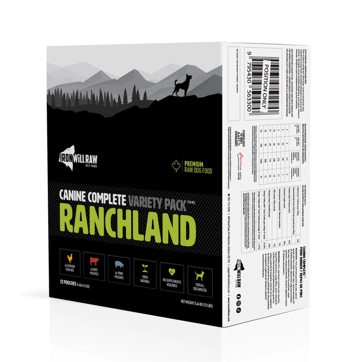 Iron Will Canine Complete Ranchland Variety Pack (12LB)