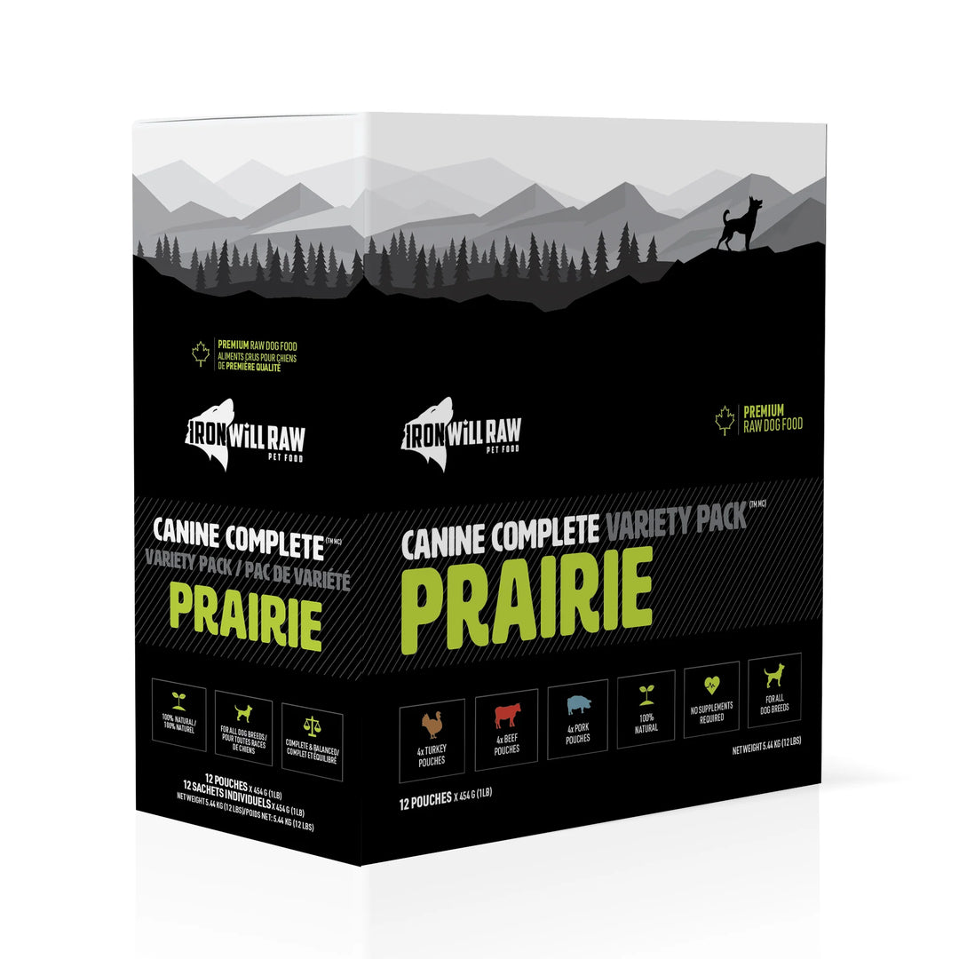 Iron Will Canine Complete Prairie Variety Pack (12LB)