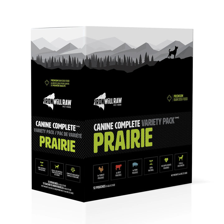 Iron Will Canine Complete Prairie Variety Pack (12LB)