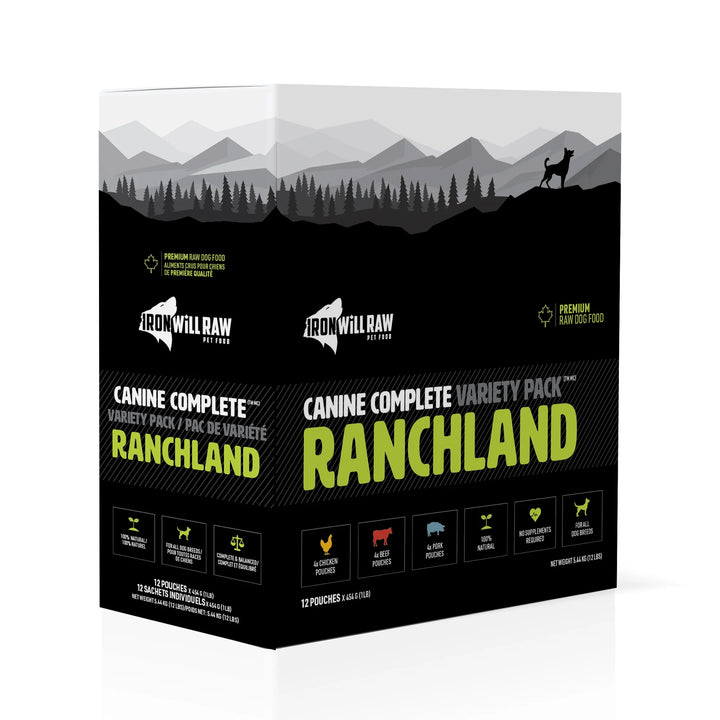 Iron Will Canine Complete Ranchland Variety Pack (12LB)