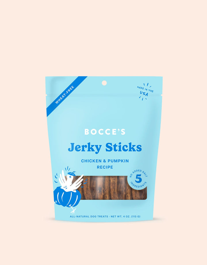 Bocce's Bakery - Grazers Jerky Sticks - Chicken & Pumpkin