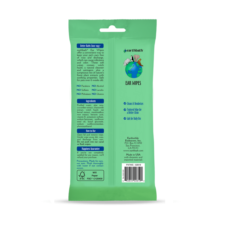 Earthbath - Grooming Ear Wipes