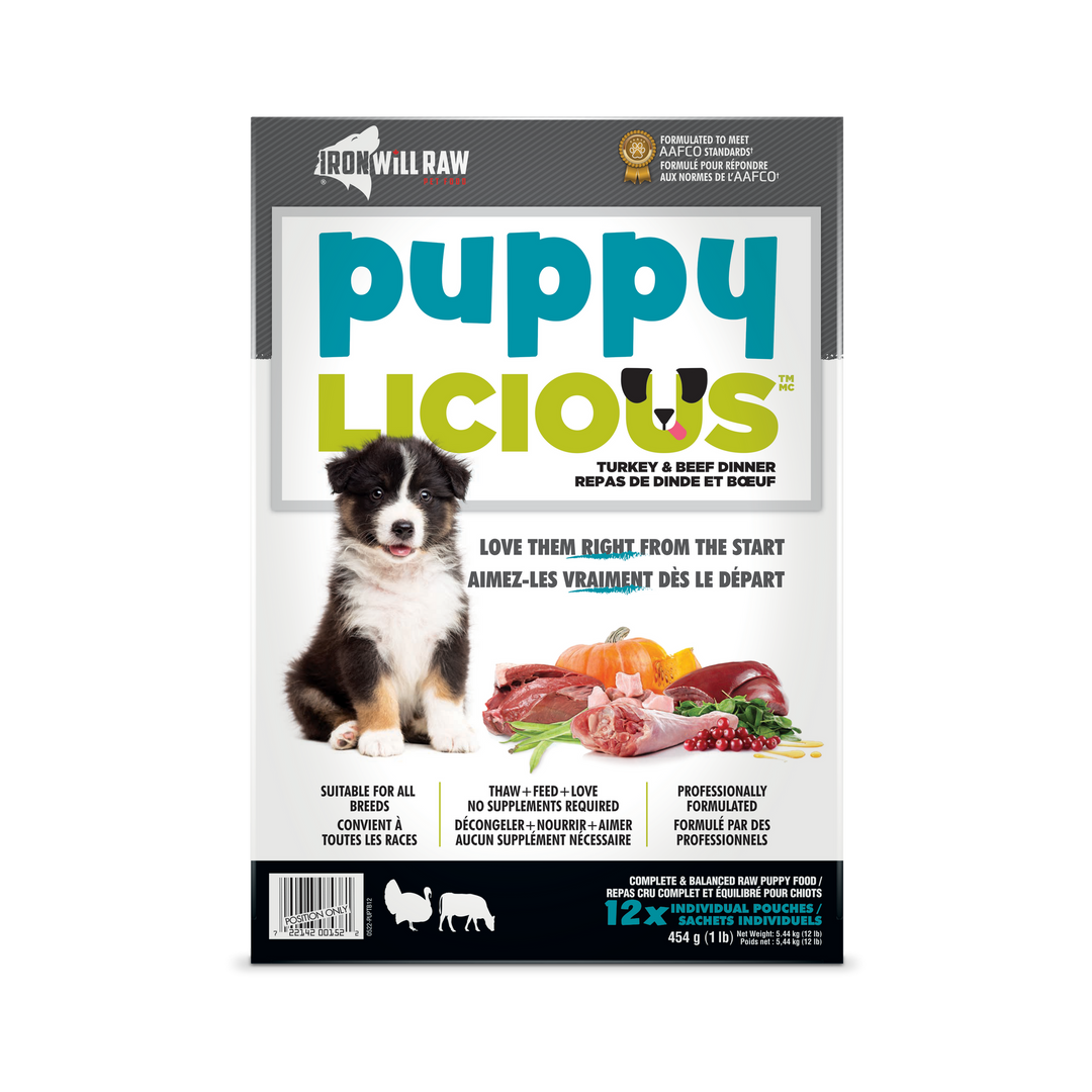 Iron Will Puppylicious Turkey & Beef Dinner Raw Dog Food
