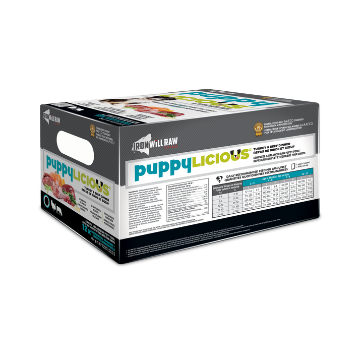 Iron Will Puppylicious Turkey & Beef Dinner Raw Dog Food