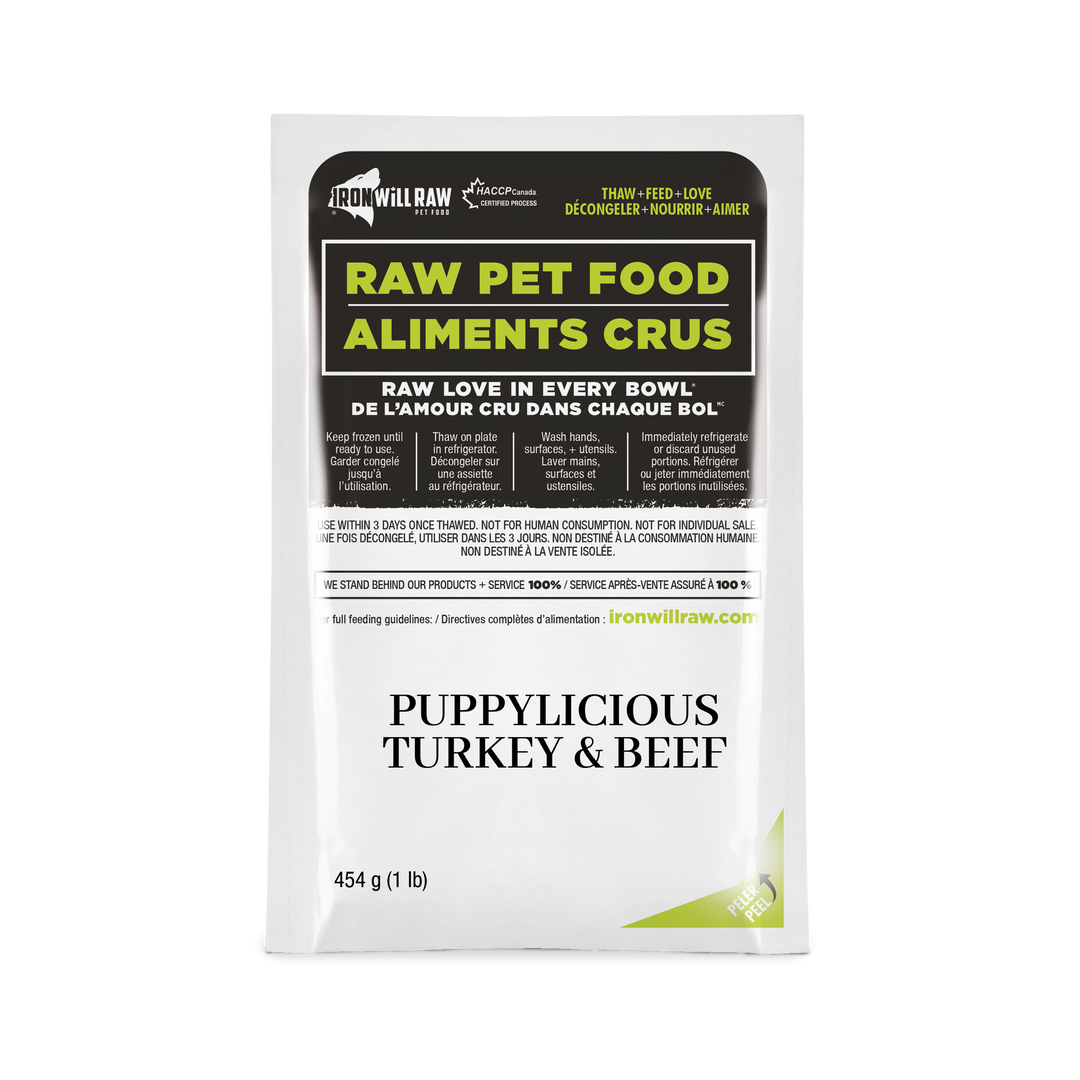Iron Will Puppylicious Turkey & Beef Dinner Raw Dog Food