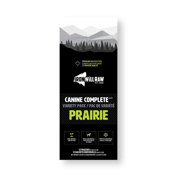 Iron Will Canine Complete Prairie Variety Pack (12LB)