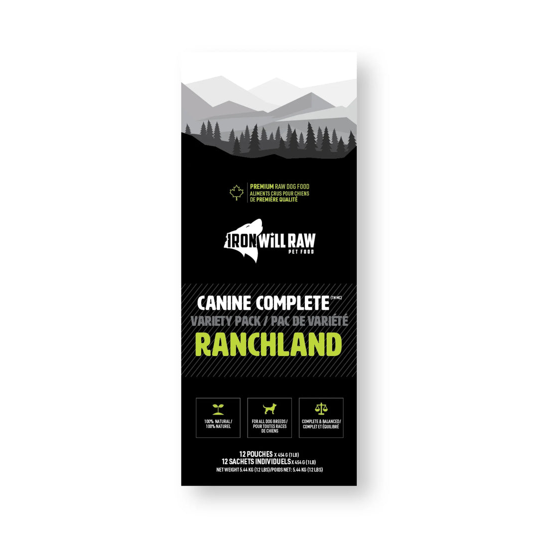Iron Will Canine Complete Ranchland Variety Pack (12LB)