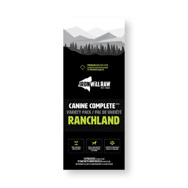 Iron Will Canine Complete Ranchland Variety Pack (12LB)
