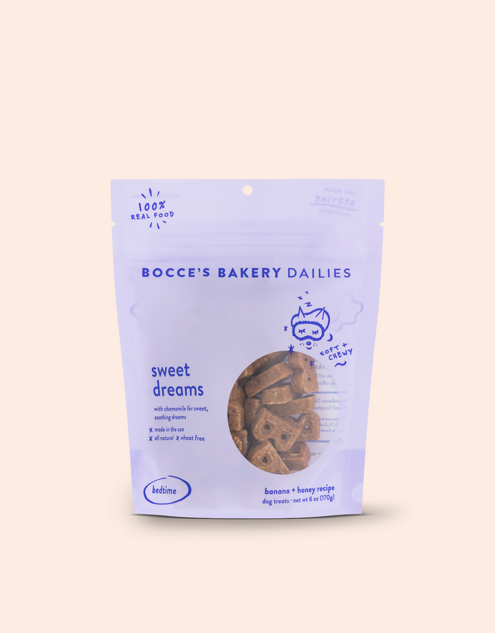 Bocce's Bakery - Sweet Dreams Banana + Honey Soft & Chewy Dog Treats