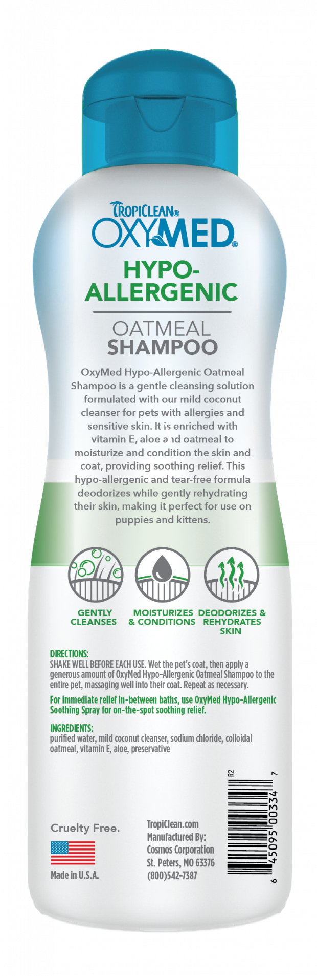 Tropiclean OxyMed Hypo Allergenic Shampoo