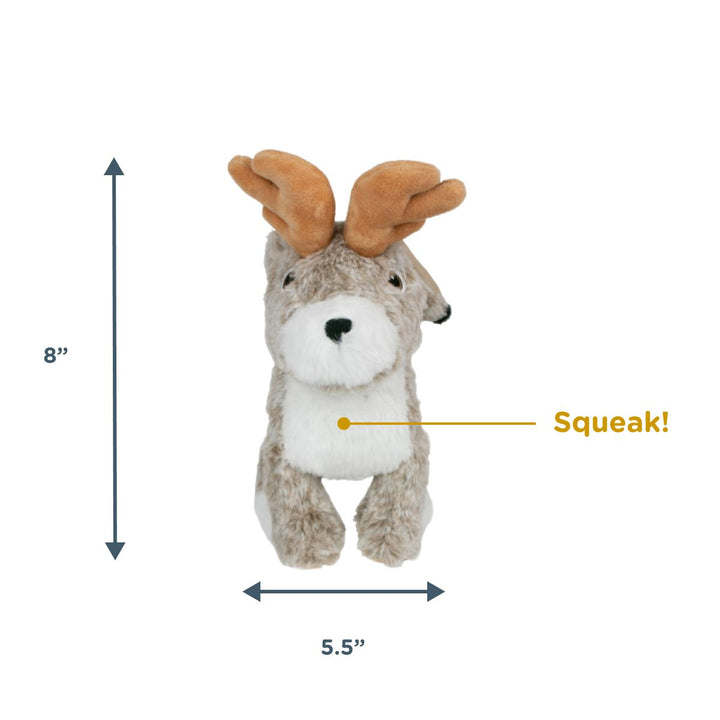 Tall Tails - Animated Plush Jackalope Dog Toy- 8"
