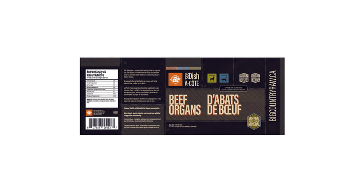 Big Country Raw Beef Organ Blend - 1 lb