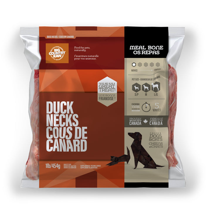 Big Country Raw Duck Necks - 1 LB