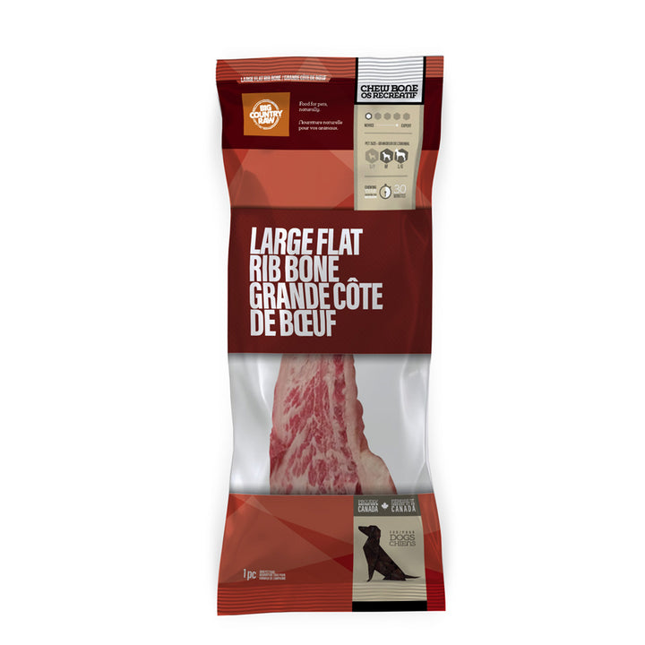 Big Country Raw Flat Rib Bone