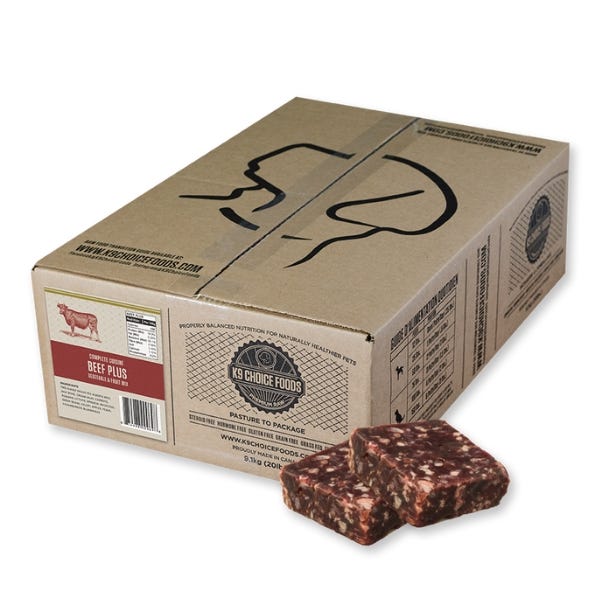 K9 Choice Foods Complete Raw Dog Food - Beef Plus
