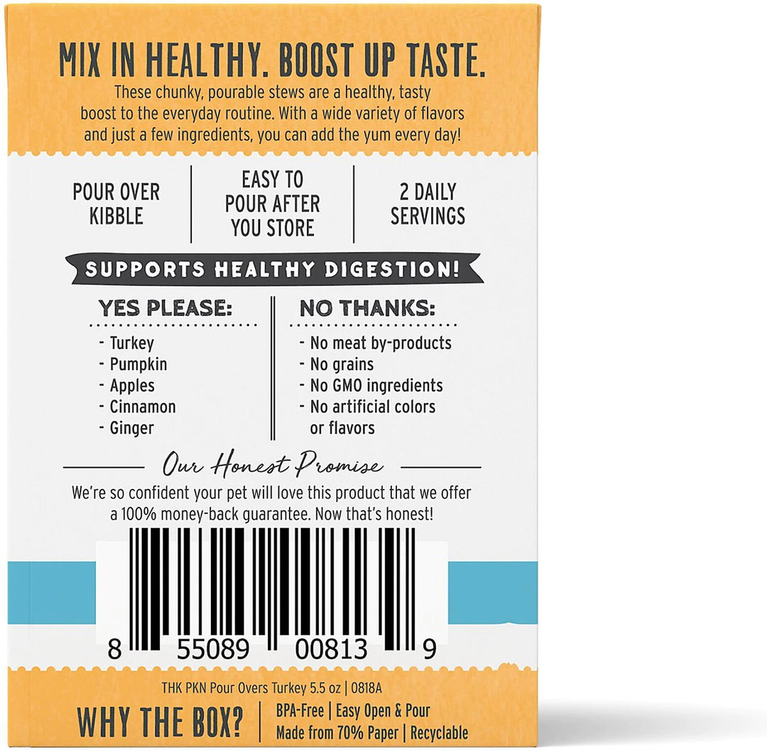 The Honest Kitchen Pumpkin Pour Overs - Turkey & Pumpkin Stew