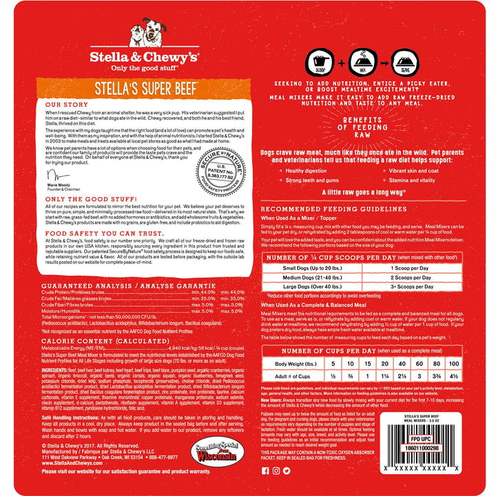 Stella & Chewy's Meal Mixers Super Beef For Dogs