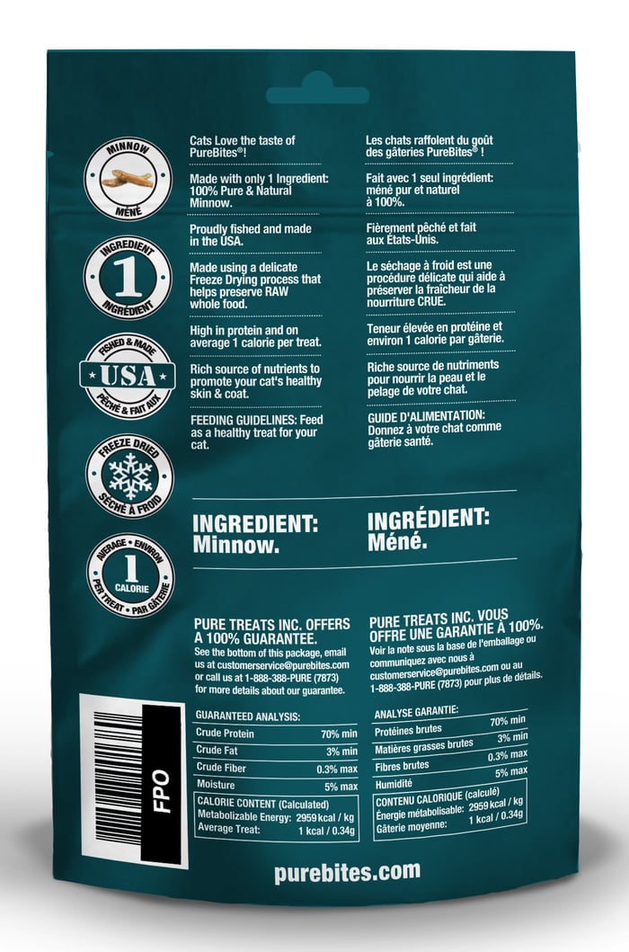 PureBites Minnow Cat Treats