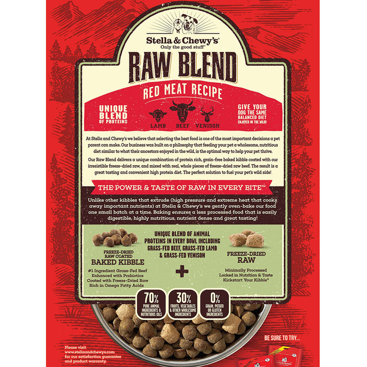 Stella & Chewy's Raw Blend Red Meat Recipe Dog Food