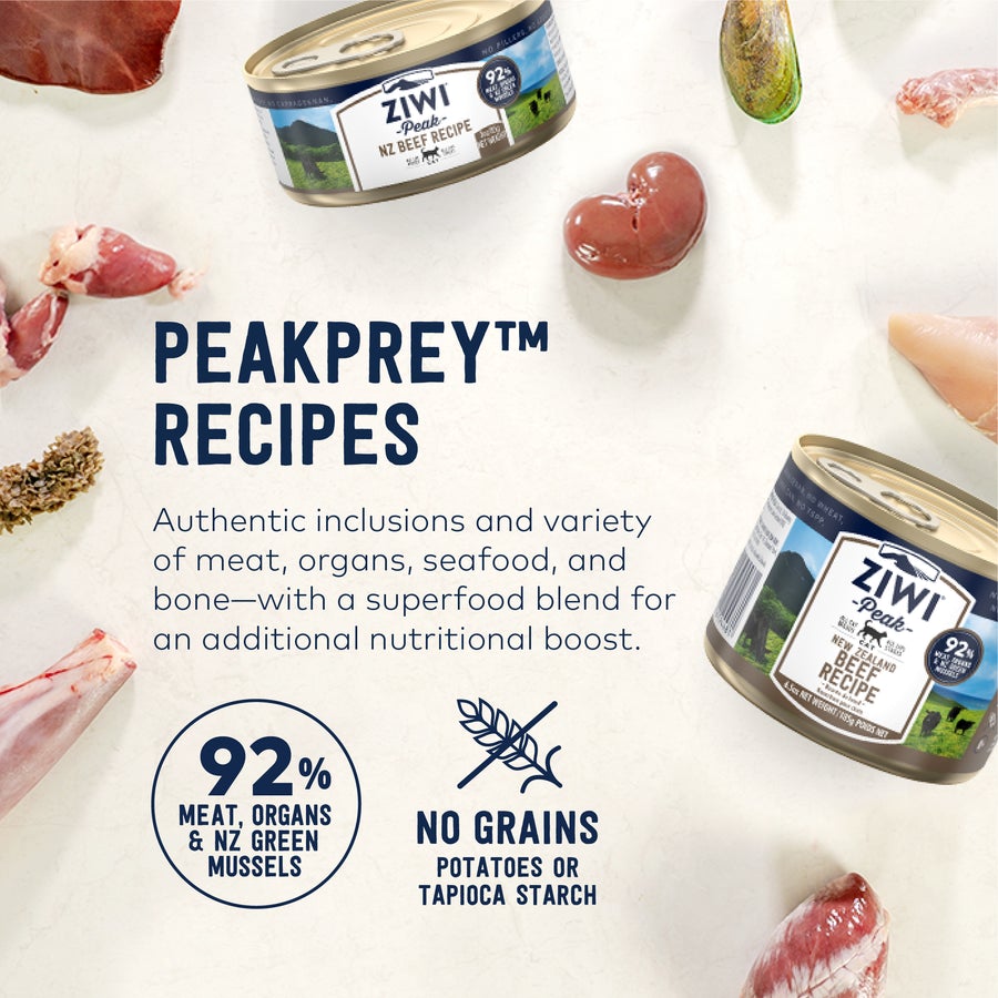 ZIWI Peak New Zealand Beef Wet Cat Food