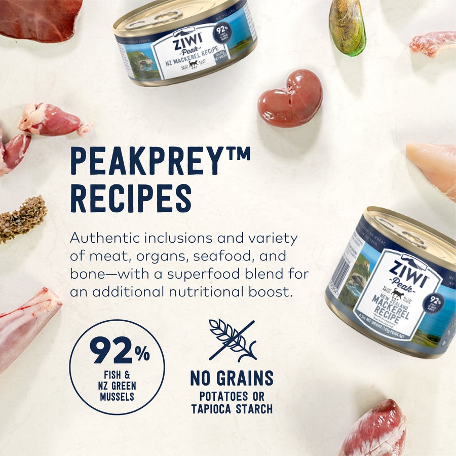 ZIWI Peak New Zealand Mackerel Wet Cat Food