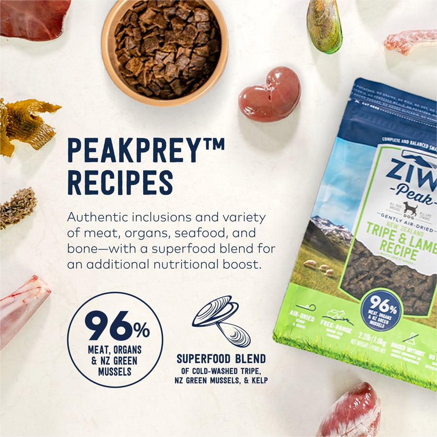 ZIWI Peak New Zealand Tripe & Lamb Dog Food