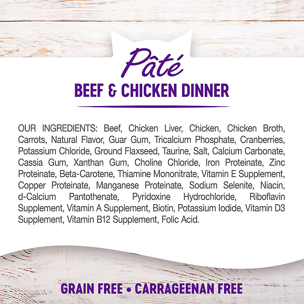 Wellness Complete Health Beef & Chicken Dinner Pate Wet Cat Food