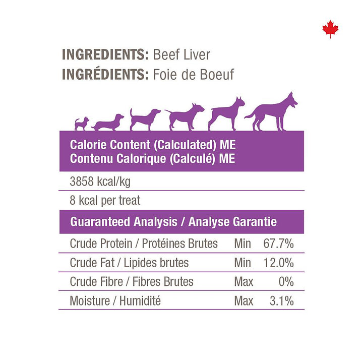 Crumps Naturals Beef Liver Bites Dog Treats