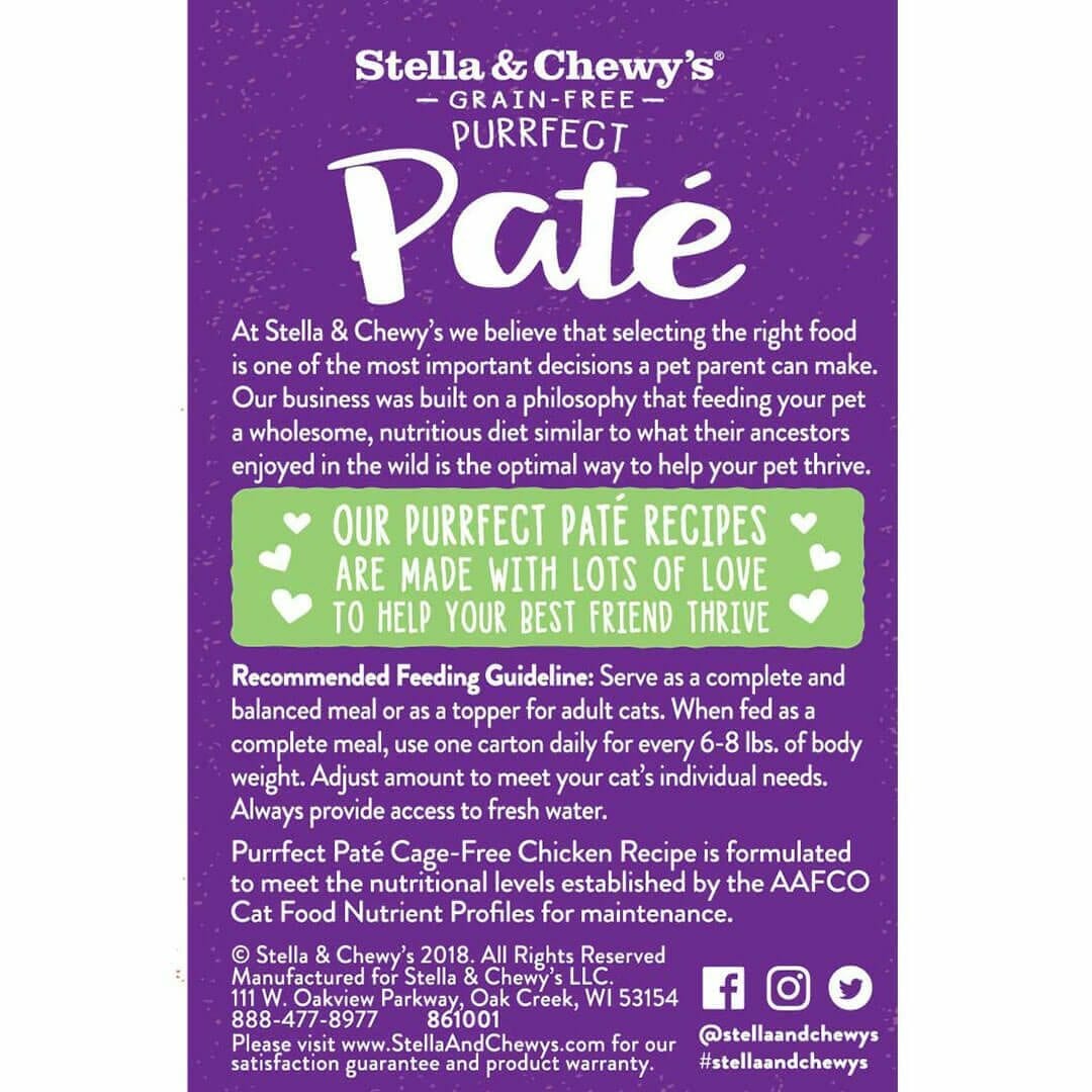Stella and Chewy's Grain-Free Purrfect Pate Cage-Free Chicken Wet Cat Food