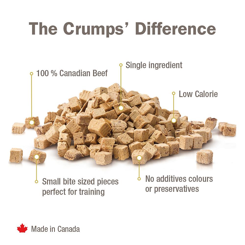 Crumps Naturals Freeze-Dried Beef Liver Mini Trainers Dog Treats