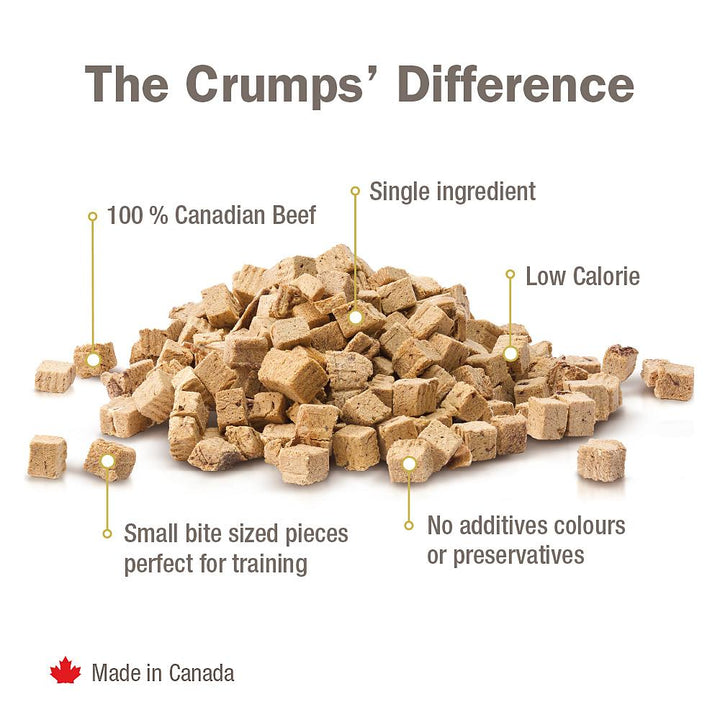 Crumps Naturals Freeze-Dried Beef Liver Mini Trainers Dog Treats