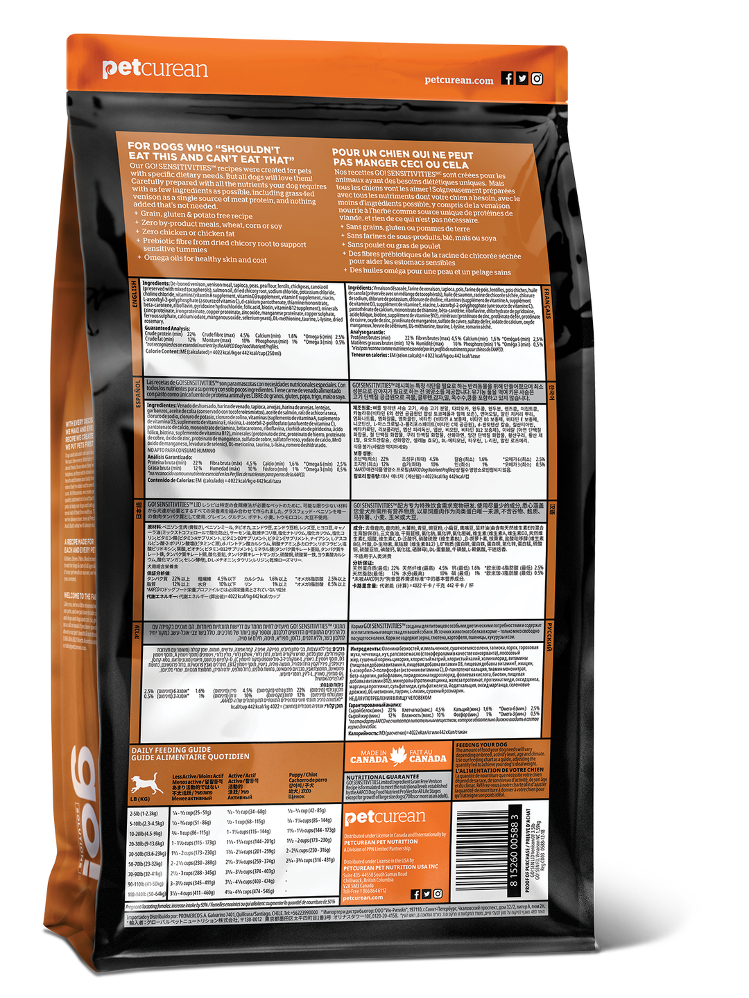 Go! Sensitivities - GF Venison Dog Food