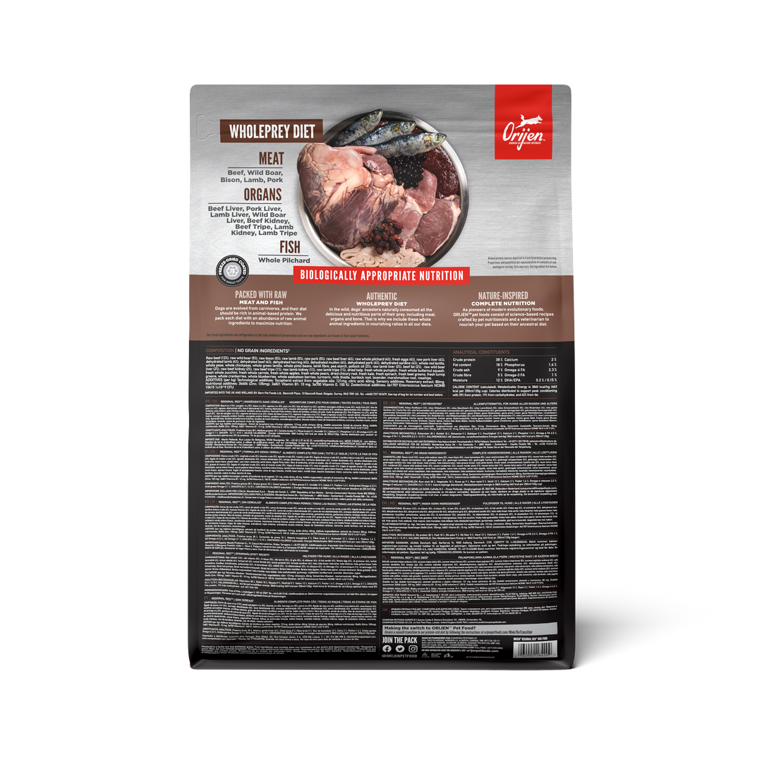 Orijen Adult Regional Red Dog Food
