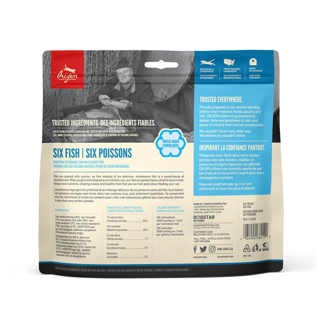 Orijen Six Fish Freeze-Dried Cat Treats