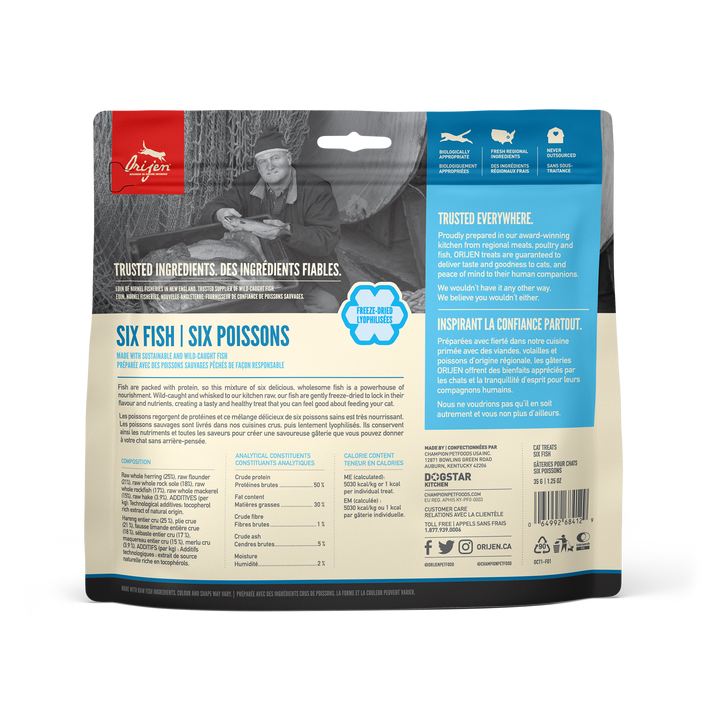 Orijen Six Fish Freeze-Dried Cat Treats