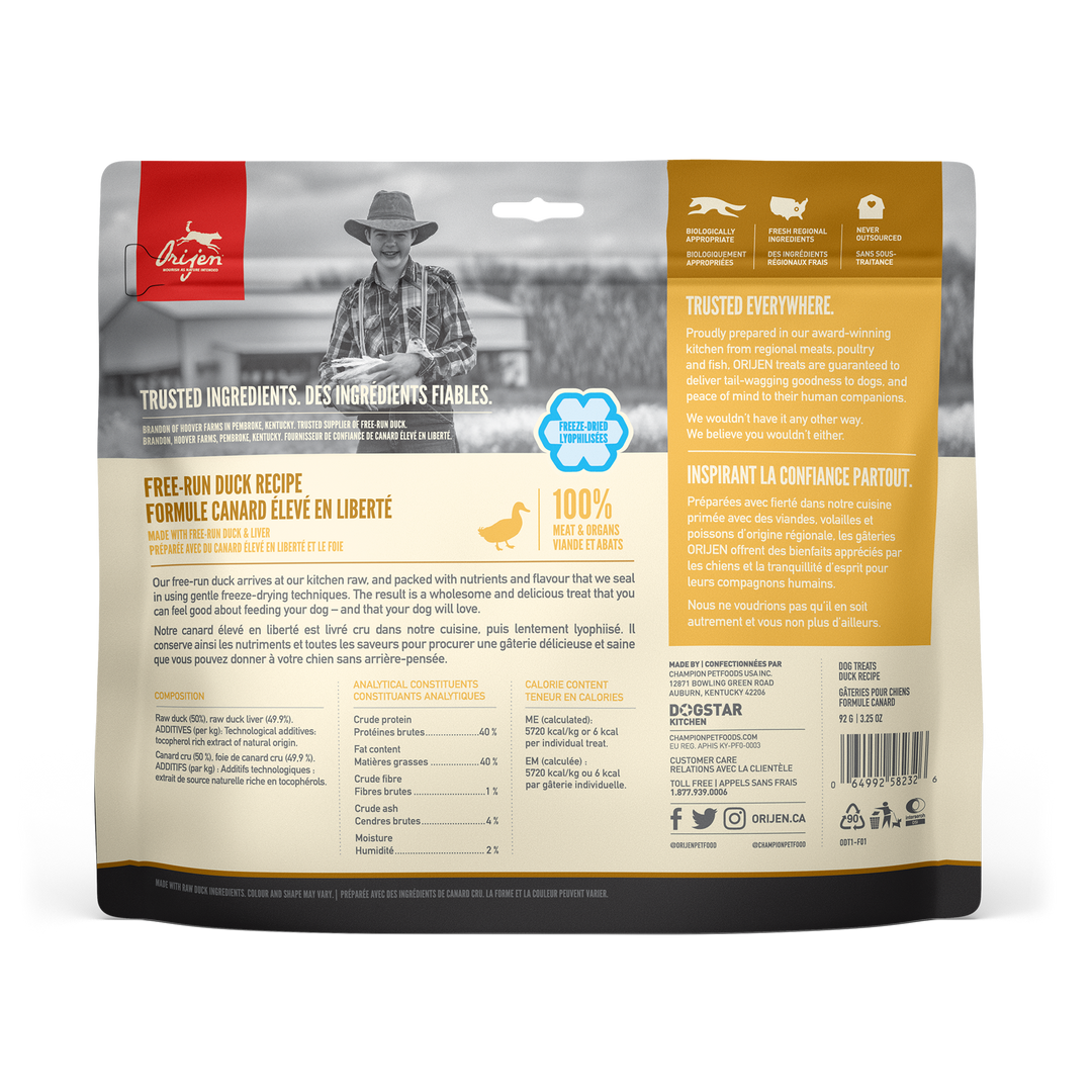 Orijen Free Run Duck Freeze-Dried Dog Treats